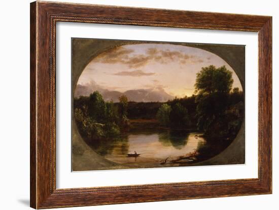 Sunset, View on Catskill Creek, 1833-Thomas Cole-Framed Giclee Print