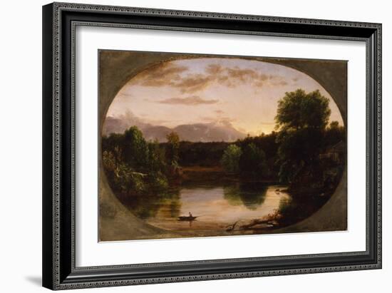 Sunset, View on Catskill Creek, 1833-Thomas Cole-Framed Giclee Print