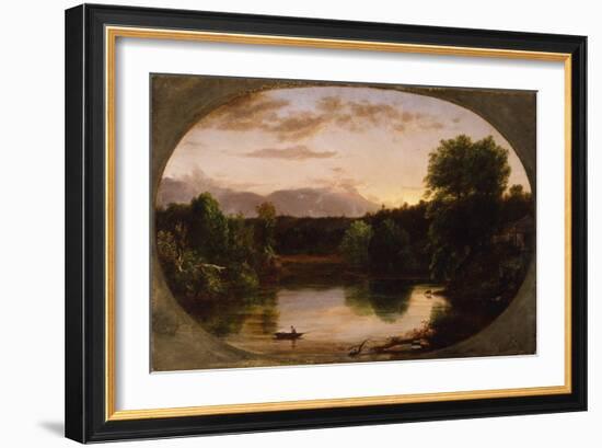 Sunset, View on Catskill Creek, 1833-Thomas Cole-Framed Giclee Print