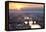 Sunset View over Florence and the Ponte Vecchio from Piazza Michelangelo-Stuart Black-Framed Premier Image Canvas