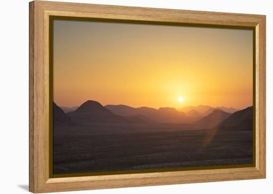 Sunset, Wadi Rum, Jordan, Middle East-Neil Farrin-Framed Premier Image Canvas