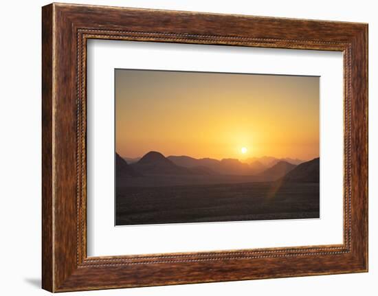 Sunset, Wadi Rum, Jordan, Middle East-Neil Farrin-Framed Photographic Print