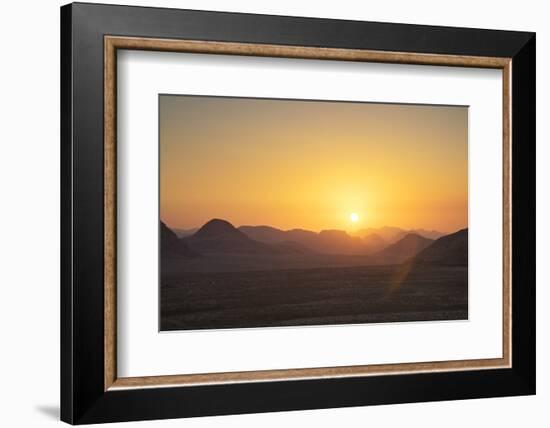 Sunset, Wadi Rum, Jordan, Middle East-Neil Farrin-Framed Photographic Print