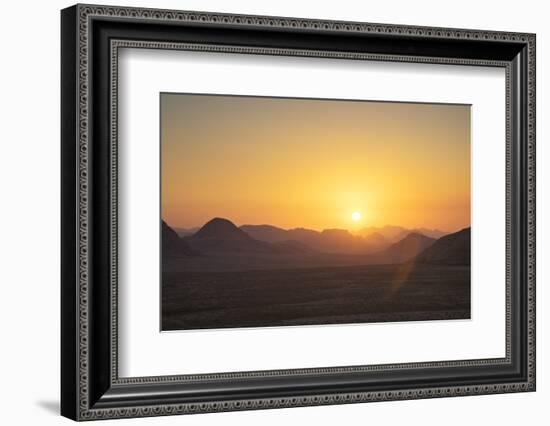 Sunset, Wadi Rum, Jordan, Middle East-Neil Farrin-Framed Photographic Print