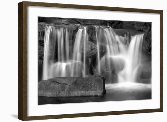 Sunset Waterfall I BW-Douglas Taylor-Framed Photo