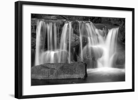 Sunset Waterfall I BW-Douglas Taylor-Framed Photo