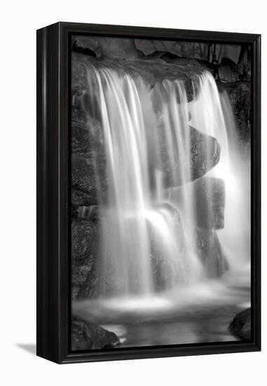 Sunset Waterfall II BW-Douglas Taylor-Framed Stretched Canvas
