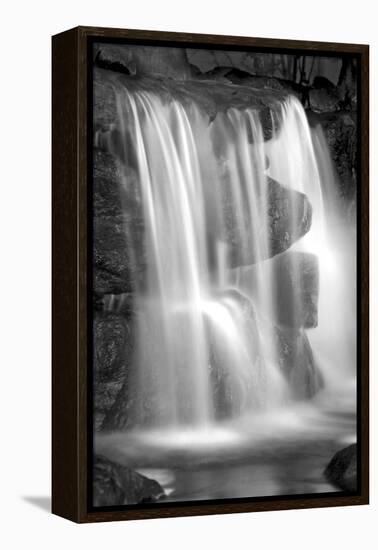 Sunset Waterfall II BW-Douglas Taylor-Framed Stretched Canvas