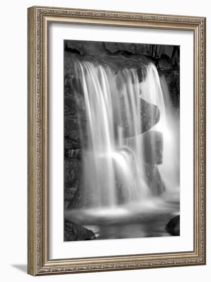 Sunset Waterfall II BW-Douglas Taylor-Framed Photo