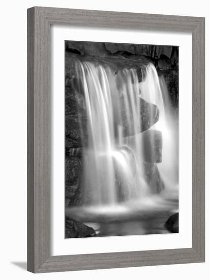 Sunset Waterfall II BW-Douglas Taylor-Framed Photo