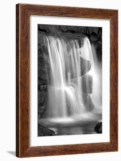 Sunset Waterfall II BW-Douglas Taylor-Framed Photo