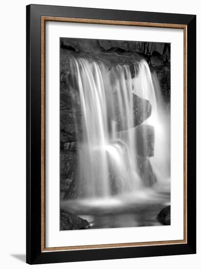 Sunset Waterfall II BW-Douglas Taylor-Framed Photo