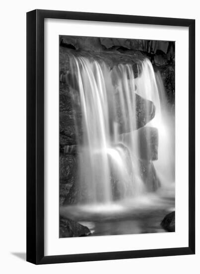 Sunset Waterfall II BW-Douglas Taylor-Framed Photo