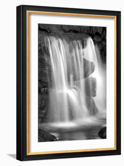 Sunset Waterfall II BW-Douglas Taylor-Framed Photo