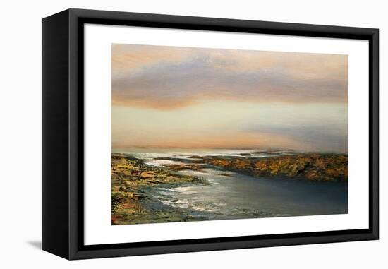Sunset Waters-Michael Mote-Framed Stretched Canvas