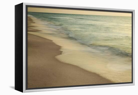 Sunset wave pattern on Gulf of Mexico, Naples, Florida.-Adam Jones-Framed Premier Image Canvas