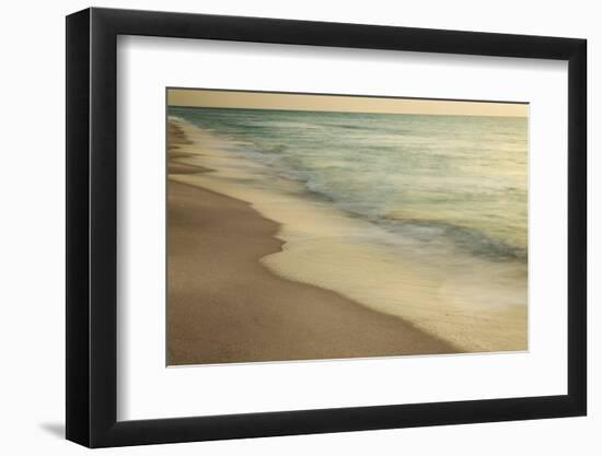 Sunset wave pattern on Gulf of Mexico, Naples, Florida.-Adam Jones-Framed Photographic Print