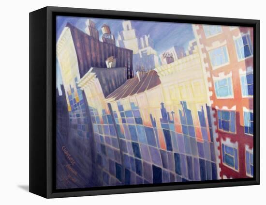 Sunset, Waverly Place, New York City, 1995-Charlotte Johnson Wahl-Framed Premier Image Canvas