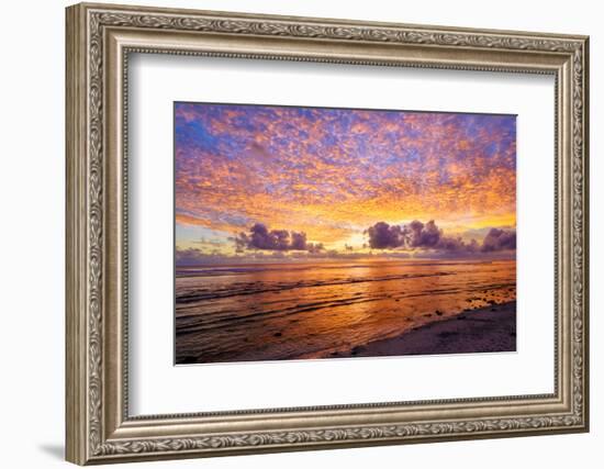 Sunset, West Island, Cocos (Keeling) Islands, Indian Ocean, Asia-Lynn Gail-Framed Photographic Print