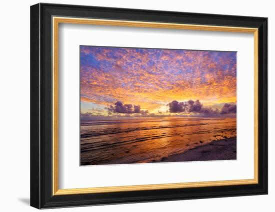 Sunset, West Island, Cocos (Keeling) Islands, Indian Ocean, Asia-Lynn Gail-Framed Photographic Print