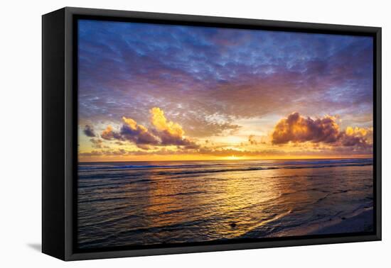 Sunset, West Island, Cocos (Keeling) Islands, Indian Ocean, Asia-Lynn Gail-Framed Premier Image Canvas