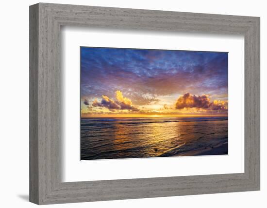 Sunset, West Island, Cocos (Keeling) Islands, Indian Ocean, Asia-Lynn Gail-Framed Photographic Print