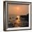 Sunset, Weston-Super-Mare, Somerset-Peter Thompson-Framed Photographic Print