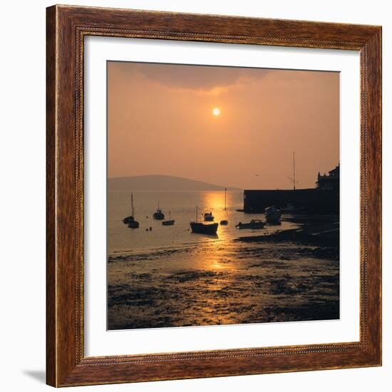 Sunset, Weston-Super-Mare, Somerset-Peter Thompson-Framed Photographic Print