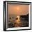 Sunset, Weston-Super-Mare, Somerset-Peter Thompson-Framed Photographic Print