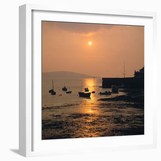 Sunset, Weston-Super-Mare, Somerset-Peter Thompson-Framed Photographic Print