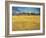 Sunset: Wheat Fields Near Arles, 1888-Vincent van Gogh-Framed Premium Giclee Print