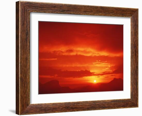 Sunset with Clouds-David Nunuk-Framed Photographic Print