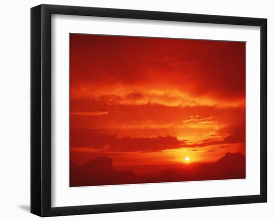 Sunset with Clouds-David Nunuk-Framed Photographic Print