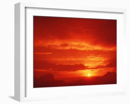 Sunset with Clouds-David Nunuk-Framed Photographic Print