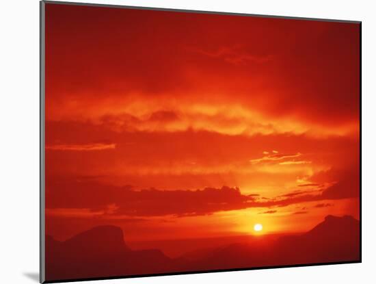 Sunset with Clouds-David Nunuk-Mounted Photographic Print