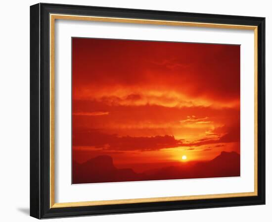 Sunset with Clouds-David Nunuk-Framed Photographic Print
