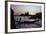 Sunset with Gondolas, Venice, Italy-George Oze-Framed Photographic Print