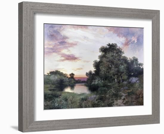 Sunset-Thomas Moran-Framed Giclee Print