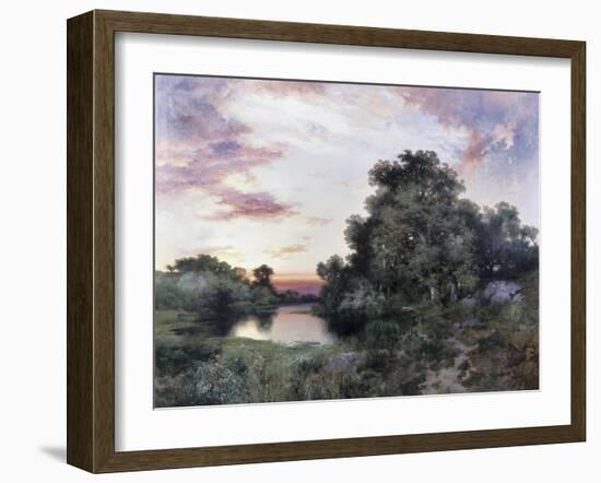 Sunset-Thomas Moran-Framed Giclee Print