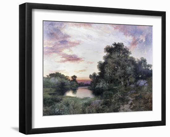 Sunset-Thomas Moran-Framed Giclee Print