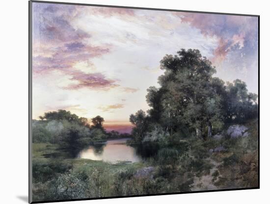 Sunset-Thomas Moran-Mounted Giclee Print