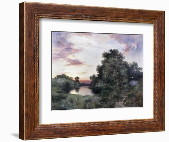 Sunset-Thomas Moran-Framed Giclee Print