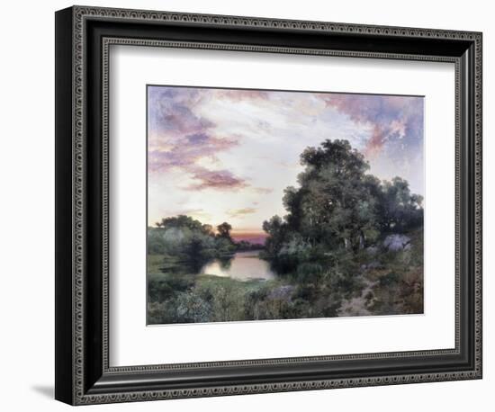 Sunset-Thomas Moran-Framed Giclee Print