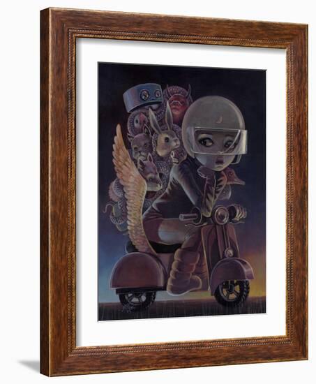 Sunset-Aaron Jasinski-Framed Art Print