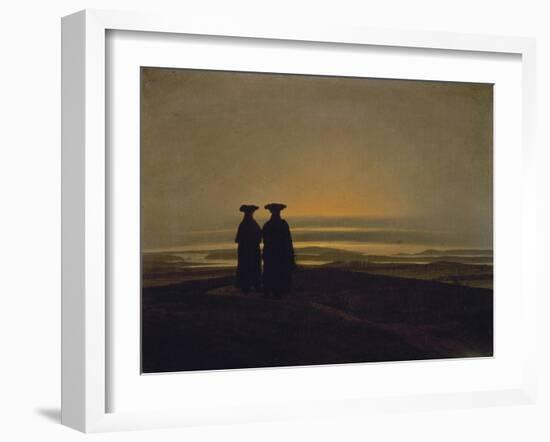 Sunset-Caspar David Friedrich-Framed Giclee Print