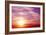 Sunset-frenta-Framed Art Print