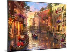 Sunsetinvenice-Dominic Davison-Mounted Art Print