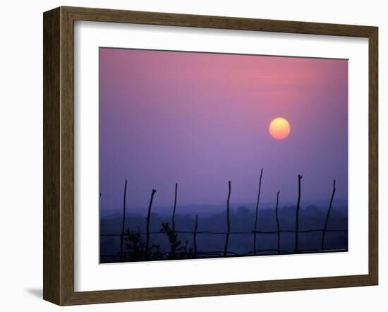 Sunsets Over the Fields, Ethiopia-Janis Miglavs-Framed Photographic Print