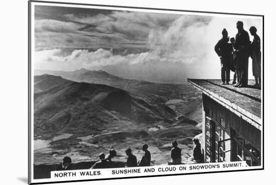 Sunshine and Clouds on Snowdon's Summit, North Wales, 1936-null-Mounted Giclee Print