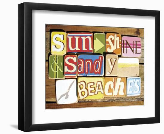 Sunshine And Sandy Beaches-Norfolk Boy-Framed Art Print